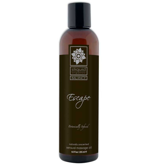 Sliquid Organics Balance Massage Oil Escape (Unscented) 8.5oz