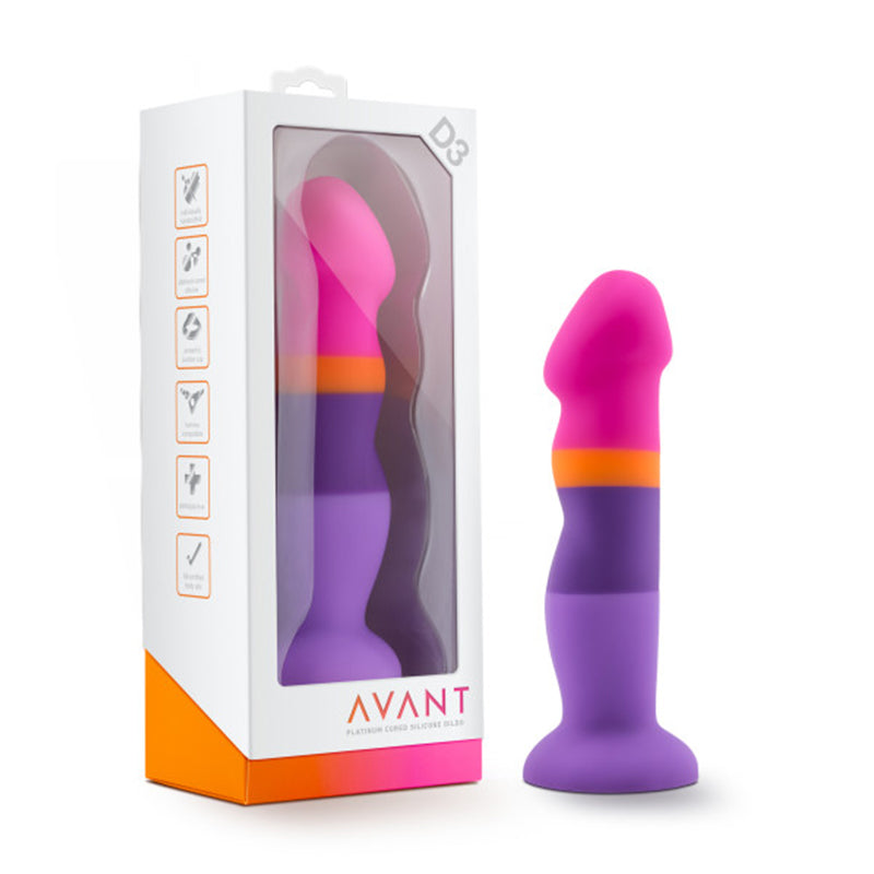 Blush Avant D3 Summer Fling 8 in. Silicone Dildo with Suction Cup