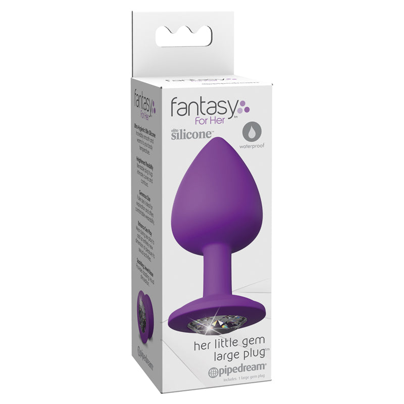 Pipedream Fantasy For Her Silicone Her Little Gem Large Plug Purple