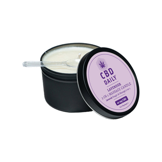 CBD Daily Massage Candle - Lavender 6 oz.