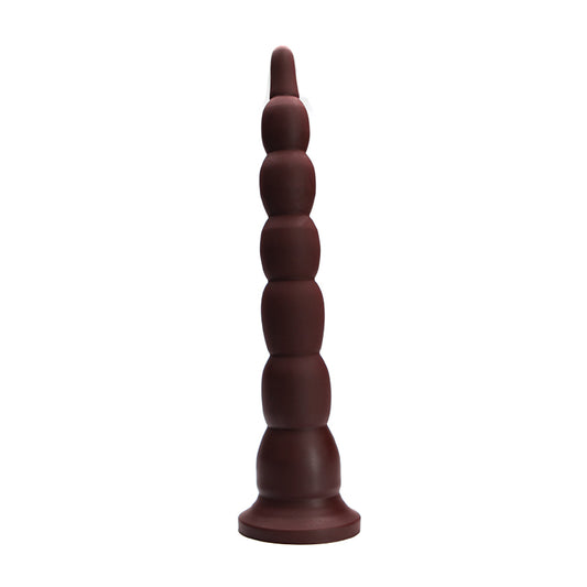 Tantus Cowboy Firm Beaded Dildo Garnet (Box)